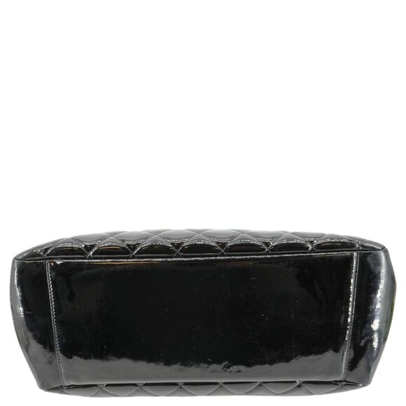 Chanel  Grand Shopping Patent Quilted Leather GST Tote Bag Black - Picture 10 of 15